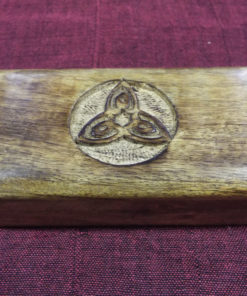 Box Wooden Mango Tree Triquetra Celtic Jewelry Handmade Carved Eco Friendly Treasure Chest Home Decor Trinket 6