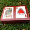 Box Wooden Tarot Playing Cards Reading Handmade Trinket Wood Gothic Magic Magician Red Queen Ace κουτι ξυλινο
