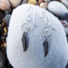Earrings Dreamcatcher Silver Handmade Sterling 925 Indian Native American Protection Jewelry Bohemian