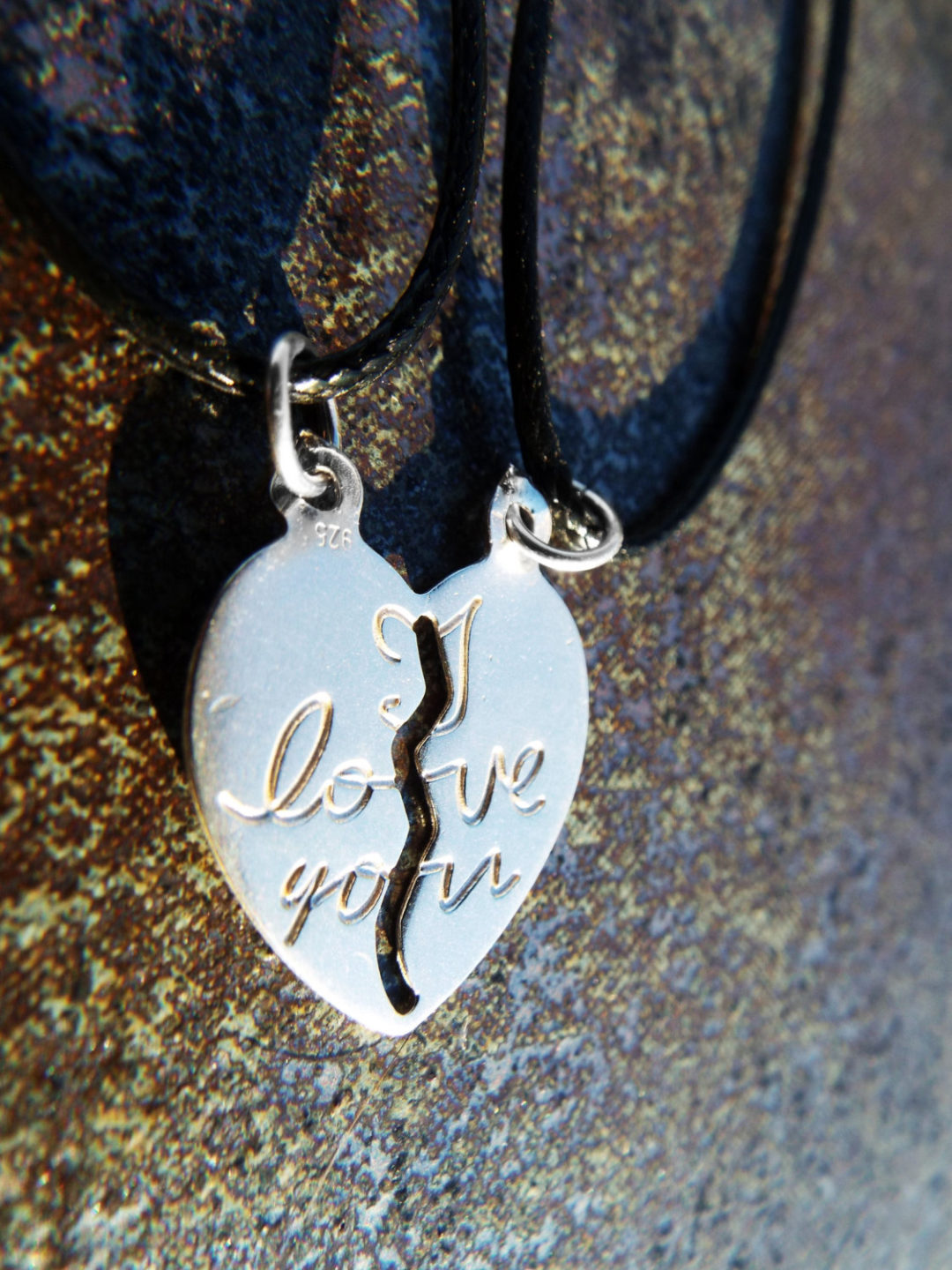 heartbeat necklace silver