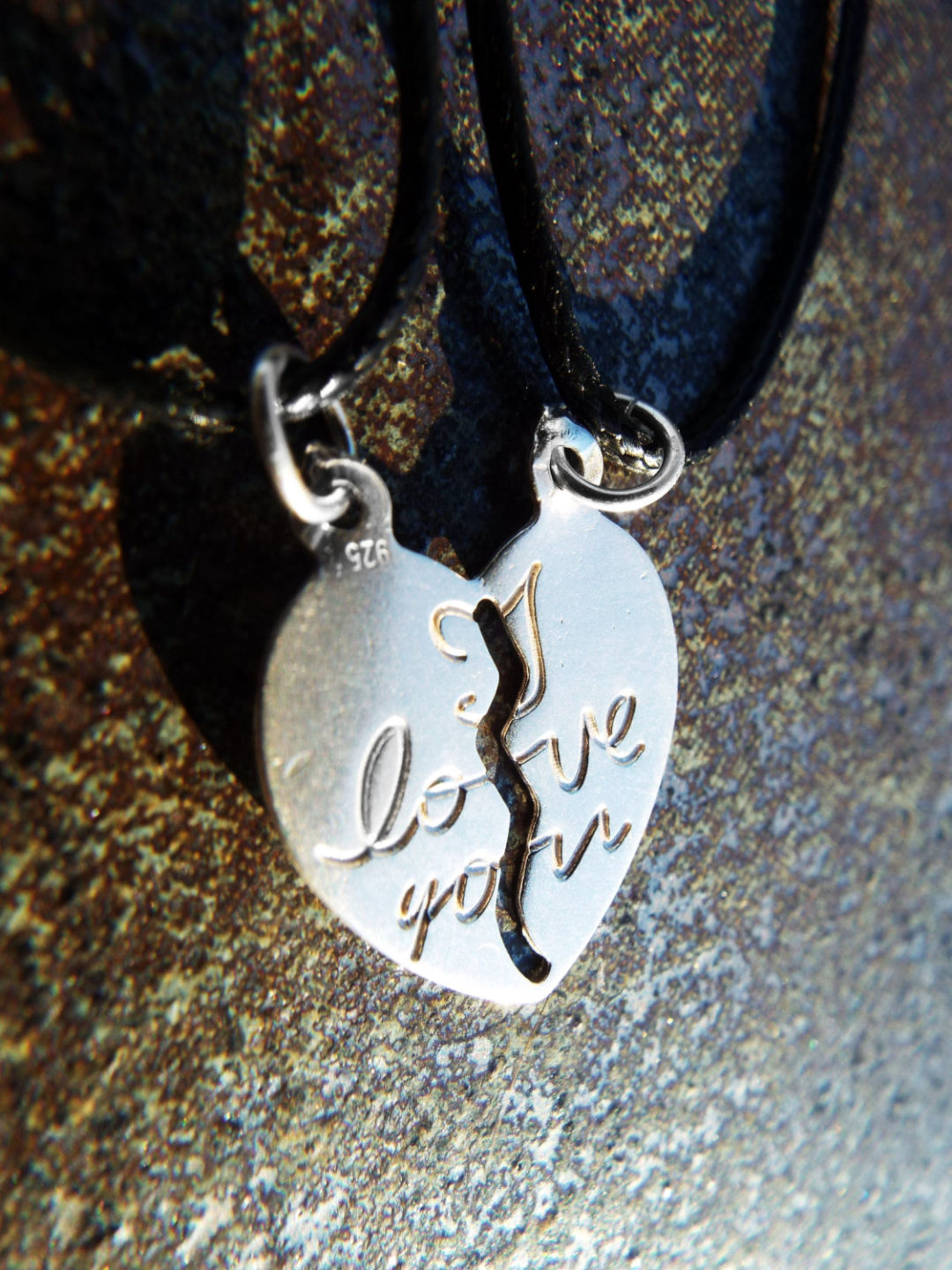 Heart Pendant Couple's Necklace Handmade Silver Sterling 925 Love ...