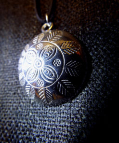 Pendant Flower Floral Silver Handmade Sterling 925 Necklace Jewelry