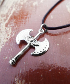 Pendant Silver Labrys Double Axe Symbol Sterling Handmade Ancient Greek 925 Necklace Jewelry