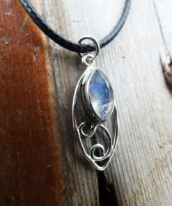 Pendant Silver Moonstone Handmade Gemstone Sterling 925 Necklace Jewelry Antique Style