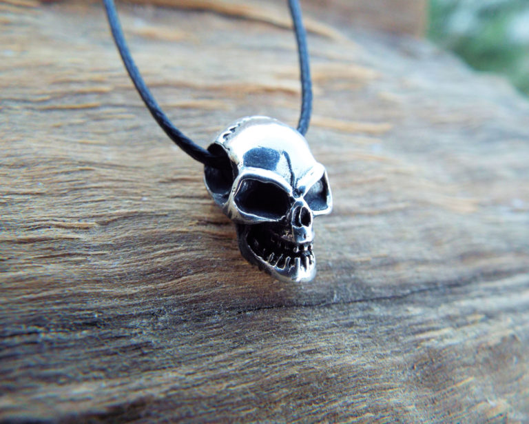 Pendant Skull Silver Sterling 925 Gothic Dark Necklace Jewelry 1
