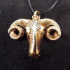 Ram Pendant Bronze Handmade Necklace Dark Gothic Devil Demon Power Aries Jewelry Magic Sacrifice