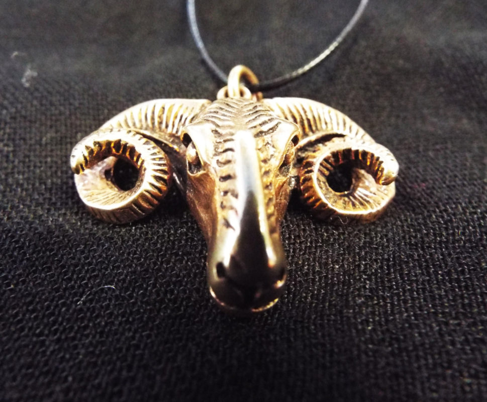 Copper Ram Pendant