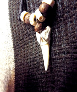 Shark Tooth Necklace Pendant Handmade Real Jewelry Sea Ocean Beach Tribal