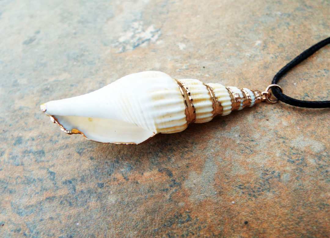 Spiral Seashell Handmade Necklace Pendant Sea Ocean Beach Summer ...