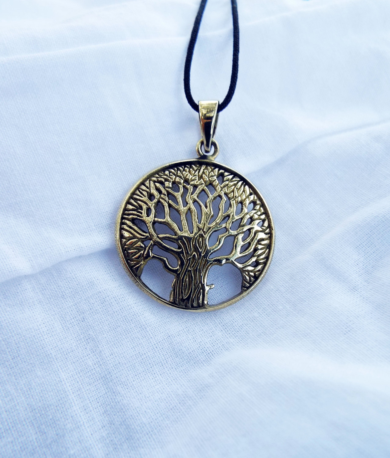 Tree of Life Celtic Pendant Protection Handmade Necklace Gothic Dark 