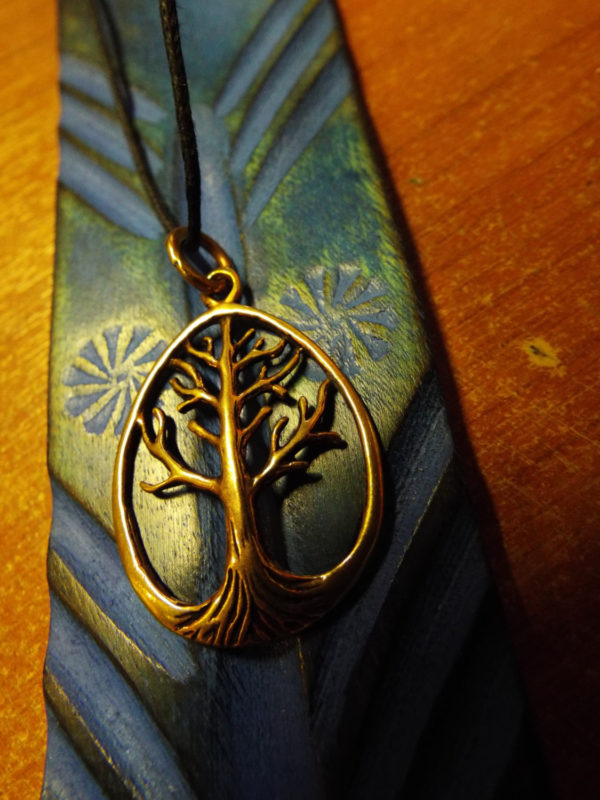 Tree of Life Pendant Bronze Celtic Necklace Handmade Jewelry Symbol