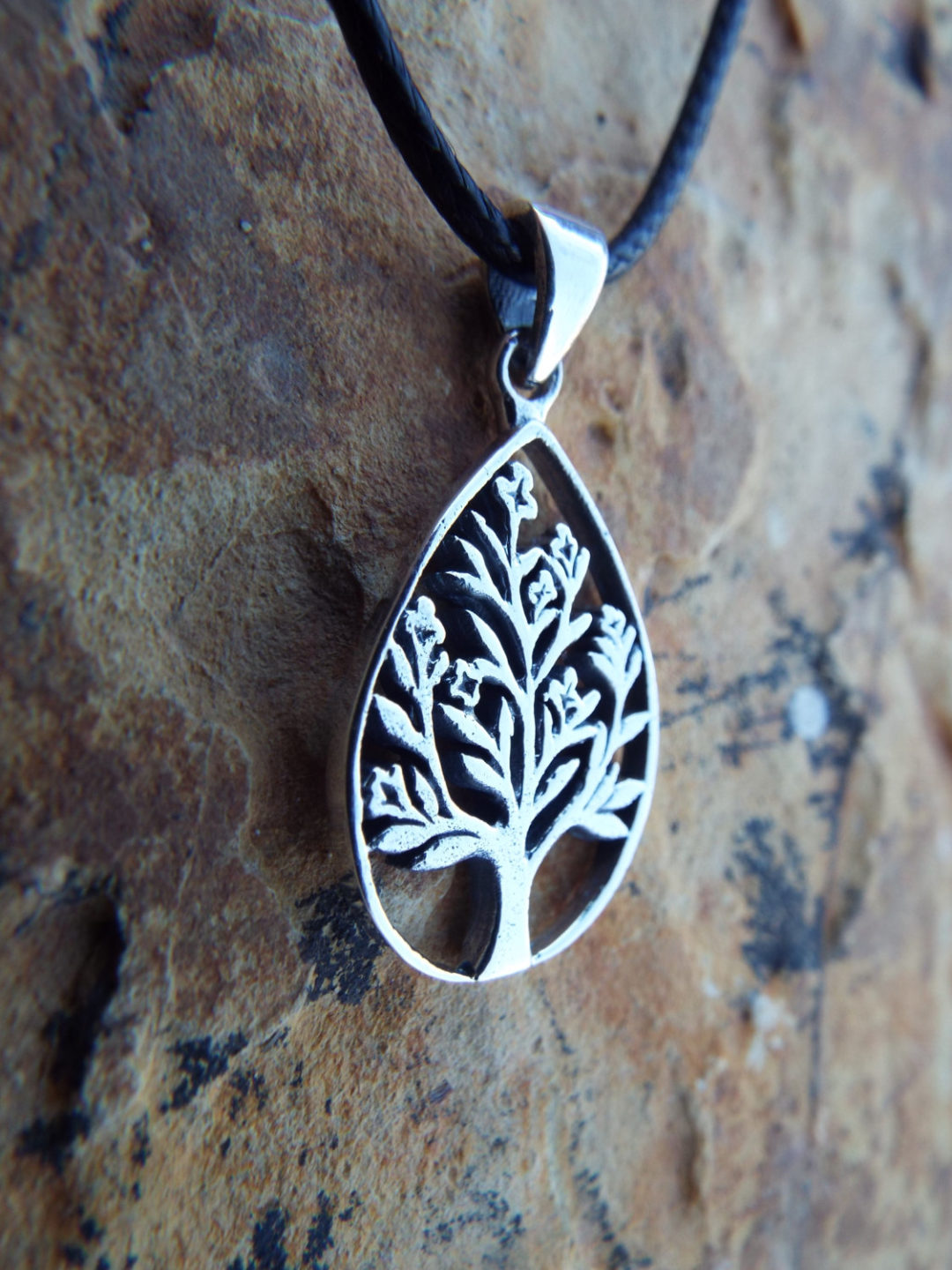 Tree Of Life Pendant Silver Protection Handmade Sterling 925 Necklace Gothic Dark Jewelry Symbol 8018