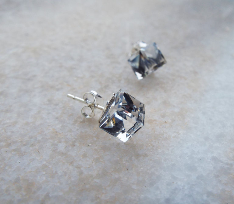 Zircon Earrings Studs Silver Gemstone Sterling 925 Stone Diamond Handmade Jewelry σκουλαρικια ζιργκον