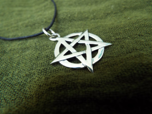 Pentagram Pendant Handmade Silver Sterling 925 Necklace Gothic Wiccan Magic Pagan Protection Jewelry 2