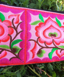 Wallet Handmade Purse Flower Pouch  Floral Pure Cotton Hippie Bohemian