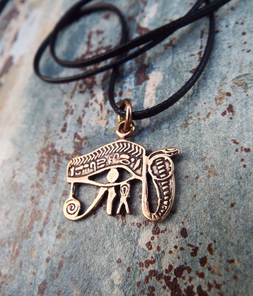 Eye of Horus Eye of Ra Pendant Ancient Egyptian Handmade Copper ...