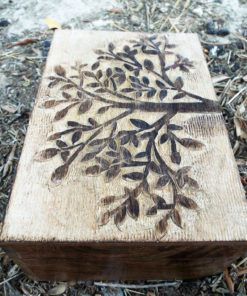 Tree of Life Box Chest Wooden Handmade Trinket Wood Mango Tree Eco Friendly Symbol Jewelry
